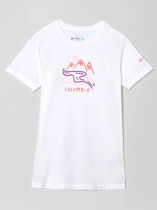 Zdjęcie produktu T-shirt z nadrukiem Columbia biały