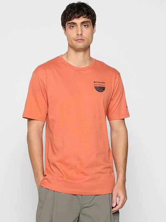 Zdjęcie produktu T-shirt z nadrukiem Columbia pomarańczowy