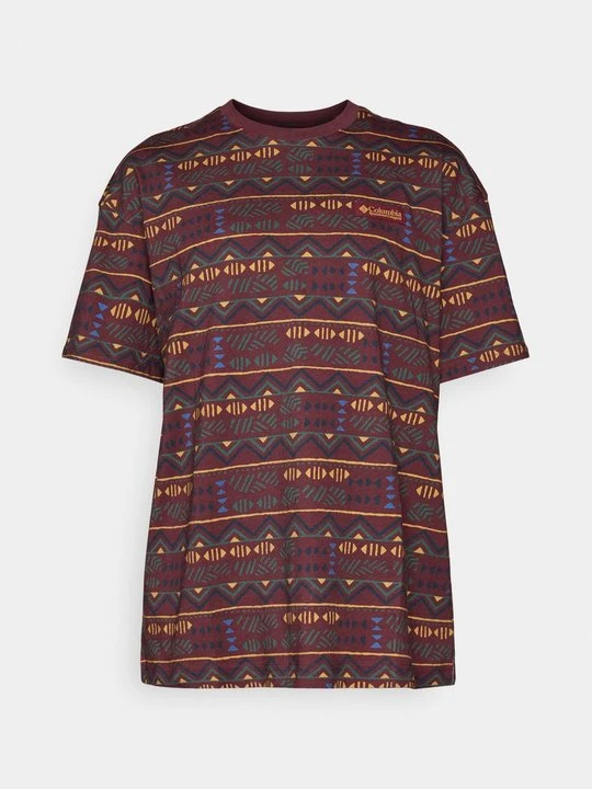 Zdjęcie produktu T-shirt z nadrukiem Columbia bordowy