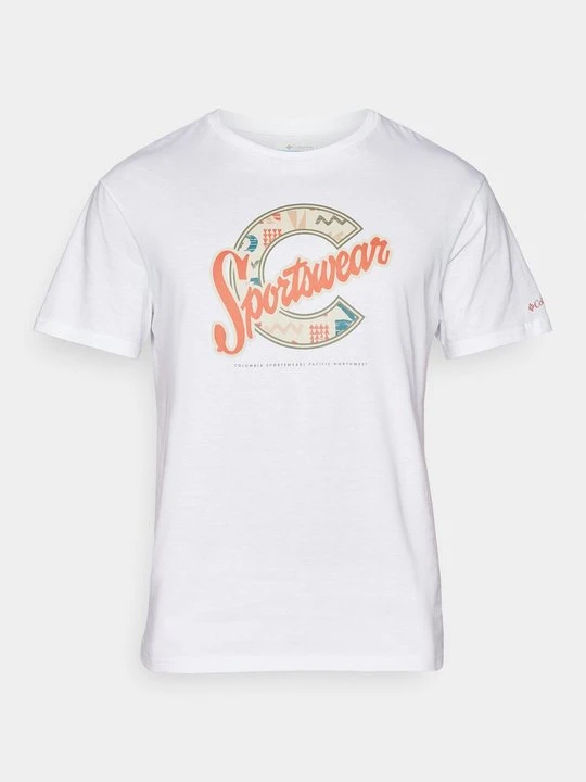 Zdjęcie produktu T-shirt z nadrukiem Columbia biały