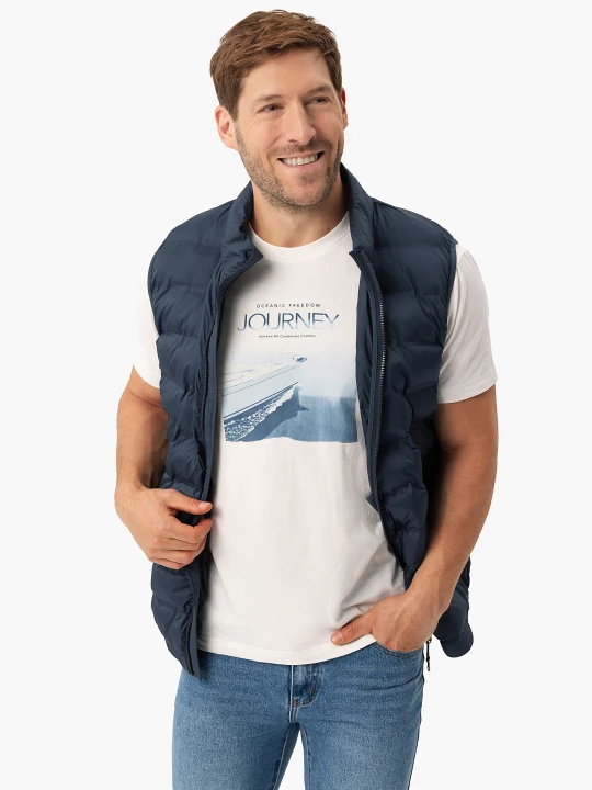 Zdjęcie produktu T-shirt z nadrukiem, Comfort Fit, T-SAIL Volcano Kremowy