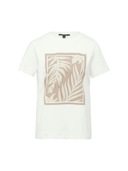 Zdjęcie produktu T-shirt z nadrukiem comma mleczny