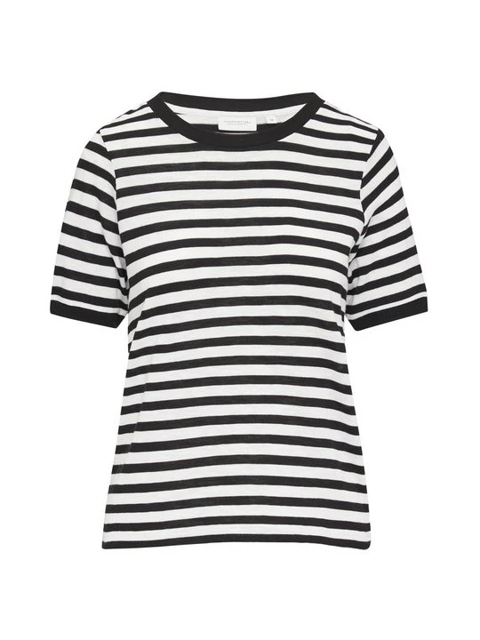 Zdjęcie produktu T-shirt z nadrukiem Comma Casual Identity czarny melanż