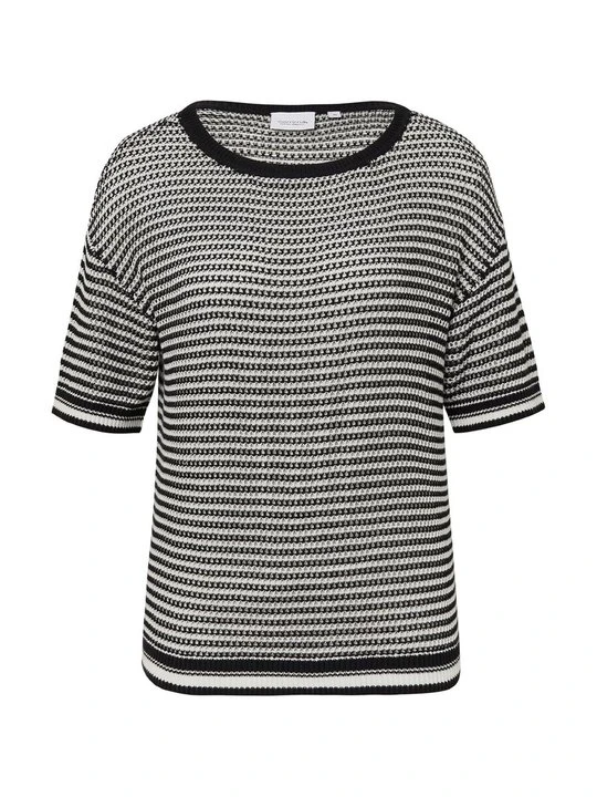 Zdjęcie produktu T-shirt z nadrukiem Comma Casual Identity czarny