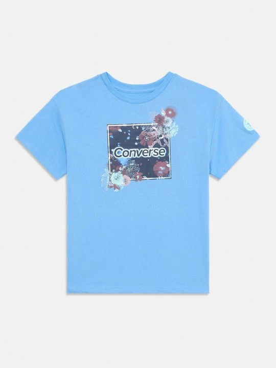 Zdjęcie produktu T-shirt z nadrukiem Converse niebieski