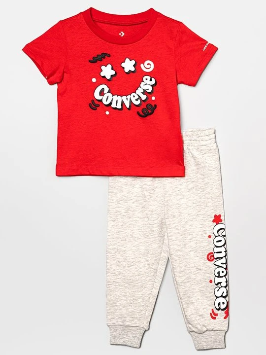 Zdjęcie produktu T-shirt z nadrukiem Converse szary