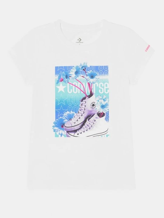 Zdjęcie produktu T-shirt z nadrukiem Converse biały