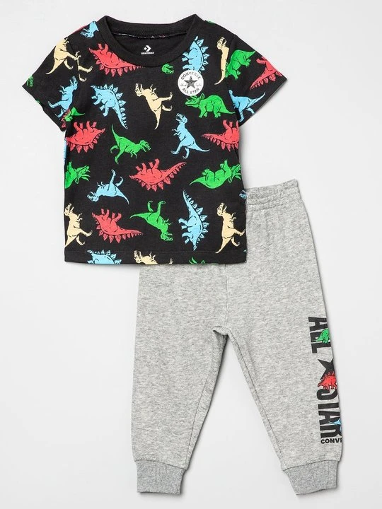 Zdjęcie produktu T-shirt z nadrukiem Converse ciemnoszary
