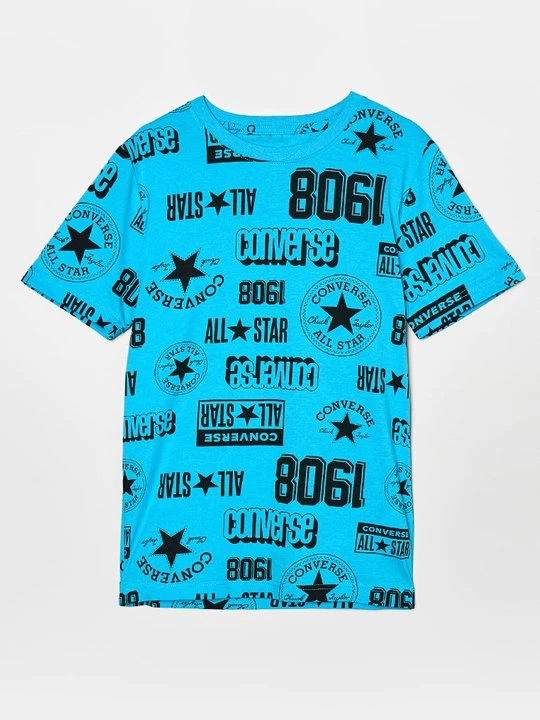 Zdjęcie produktu T-shirt z nadrukiem Converse niebieski