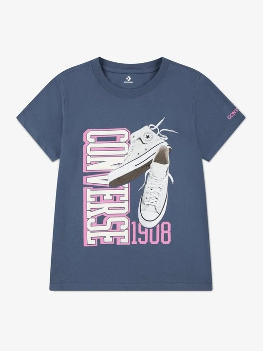 Zdjęcie produktu T-shirt z nadrukiem Converse niebieski