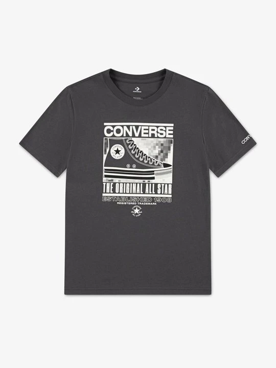 Zdjęcie produktu T-shirt z nadrukiem Converse antracytowy