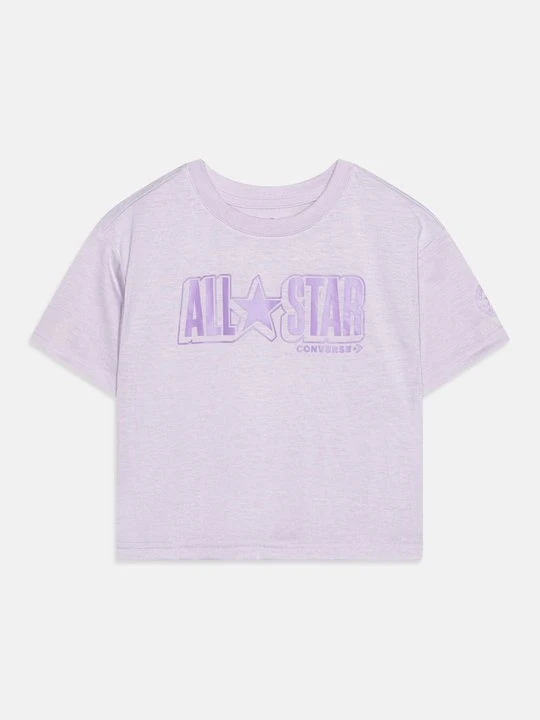 Zdjęcie produktu T-shirt z nadrukiem Converse fioletowy