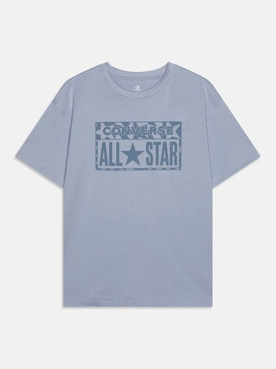 Zdjęcie produktu T-shirt z nadrukiem Converse niebieski