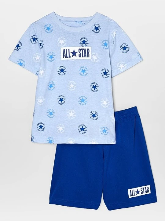 Zdjęcie produktu T-shirt z nadrukiem Converse niebieski