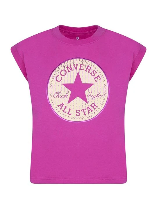 Zdjęcie produktu T-shirt z nadrukiem Converse różowy