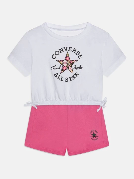 Zdjęcie produktu T-shirt z nadrukiem Converse jasnoróżowy