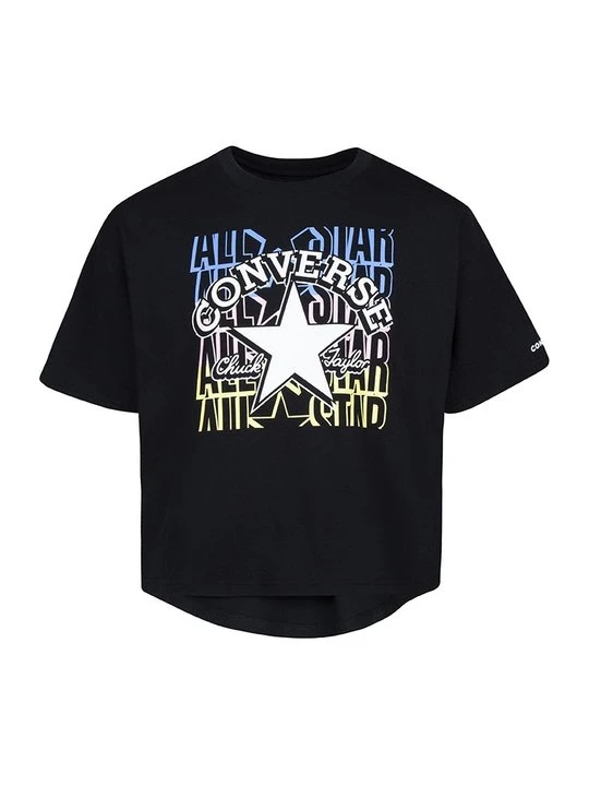 Zdjęcie produktu T-shirt z nadrukiem Converse czarny