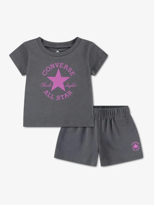 Zdjęcie produktu T-shirt z nadrukiem Converse antracytowy