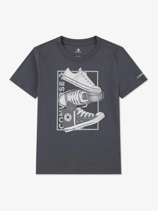 Zdjęcie produktu T-shirt z nadrukiem Converse antracytowy