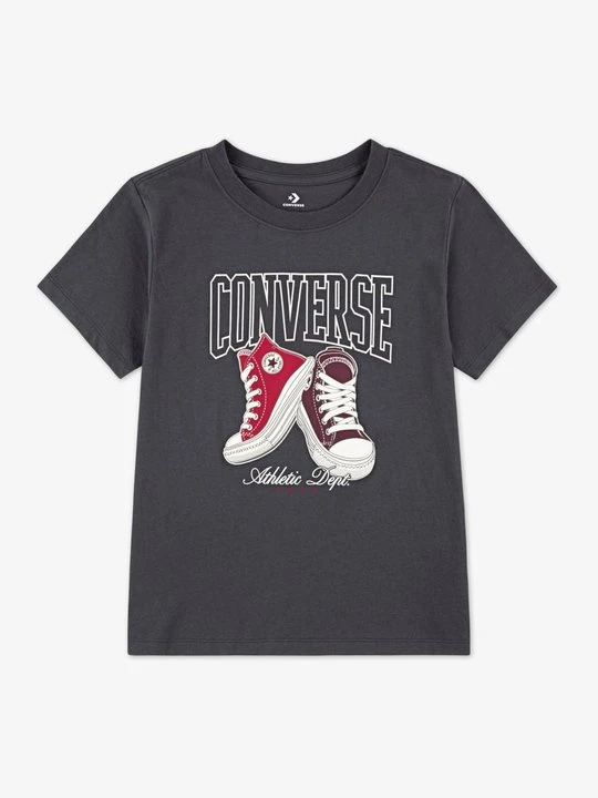 Zdjęcie produktu T-shirt z nadrukiem Converse antracytowy