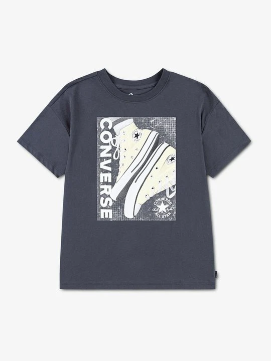 Zdjęcie produktu T-shirt z nadrukiem Converse antracytowy