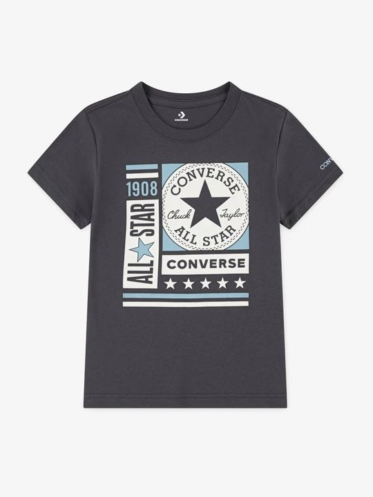 Zdjęcie produktu T-shirt z nadrukiem Converse antracytowy