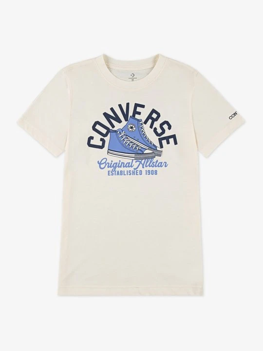 Zdjęcie produktu T-shirt z nadrukiem Converse beżowy