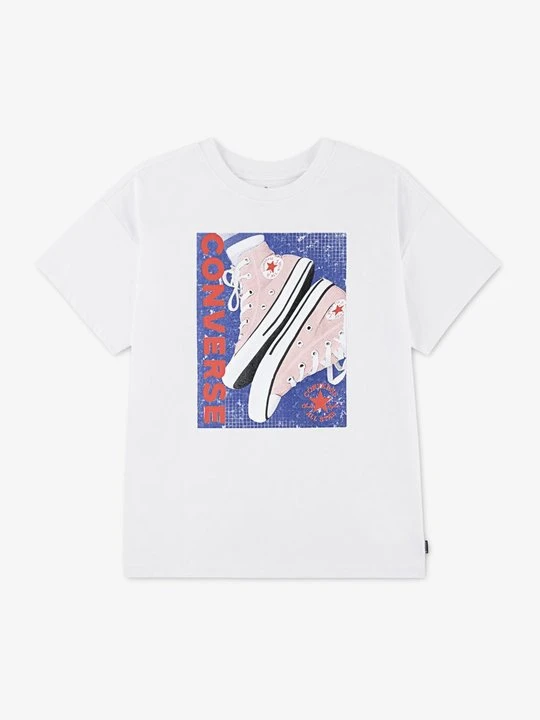 Zdjęcie produktu T-shirt z nadrukiem Converse biały
