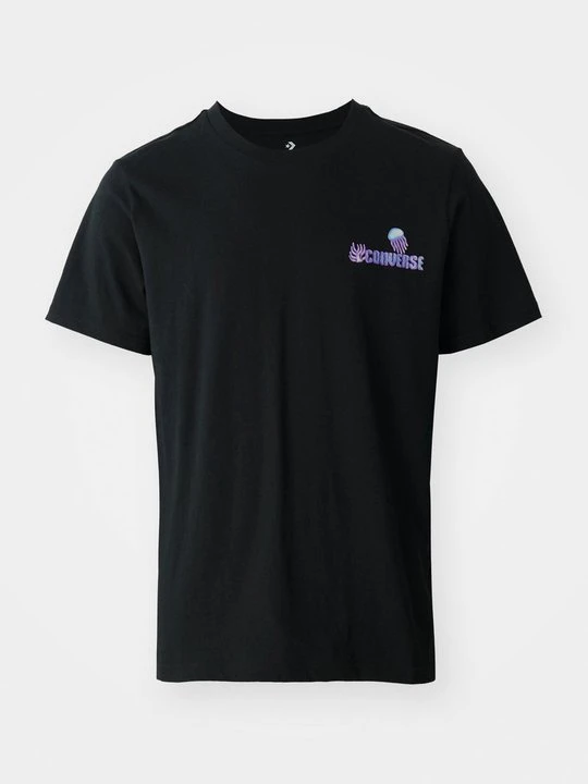 Zdjęcie produktu T-shirt z nadrukiem Converse czarny