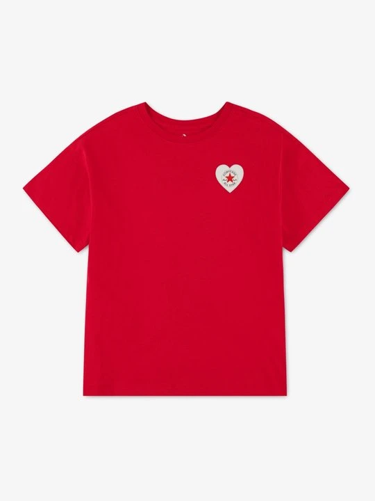 Zdjęcie produktu T-shirt z nadrukiem Converse czerwony