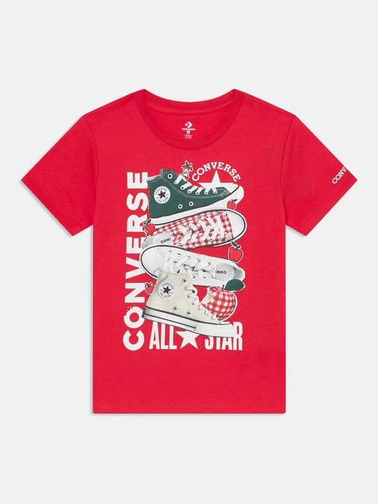 Zdjęcie produktu T-shirt z nadrukiem Converse czerwony