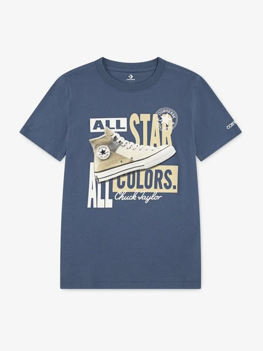 Zdjęcie produktu T-shirt z nadrukiem Converse granatowy