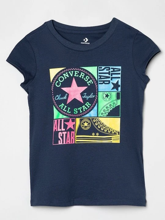 Zdjęcie produktu T-shirt z nadrukiem Converse granatowy