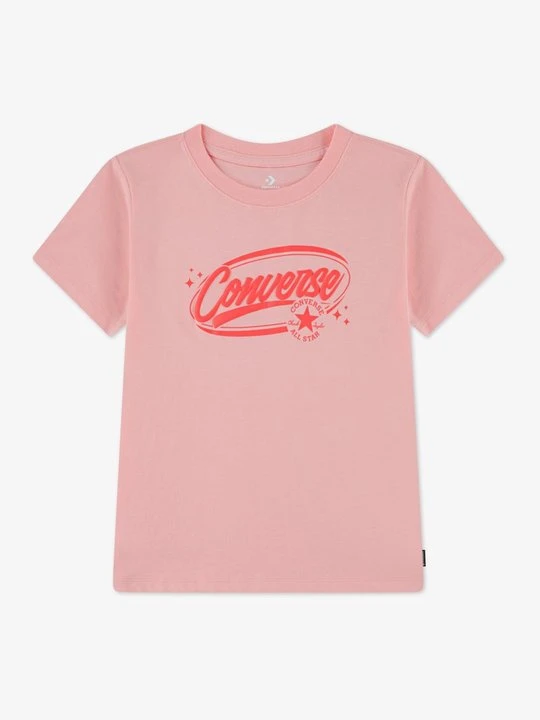 Zdjęcie produktu T-shirt z nadrukiem Converse jasnoczerwony