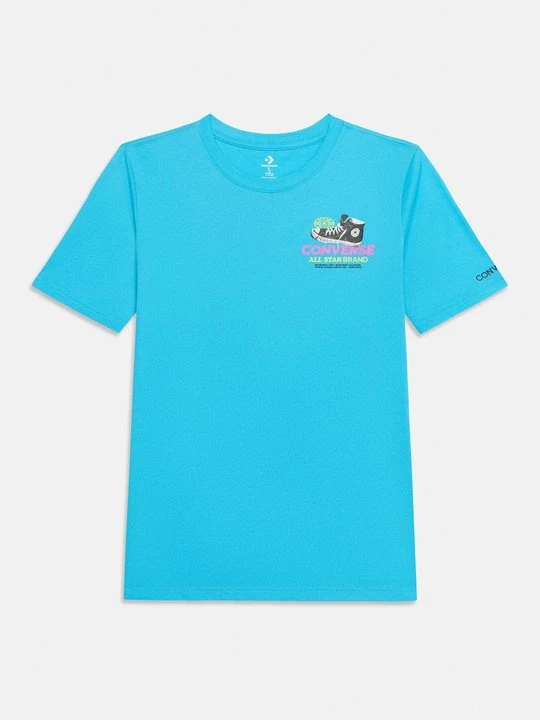 Zdjęcie produktu T-shirt z nadrukiem Converse jasnoniebieski