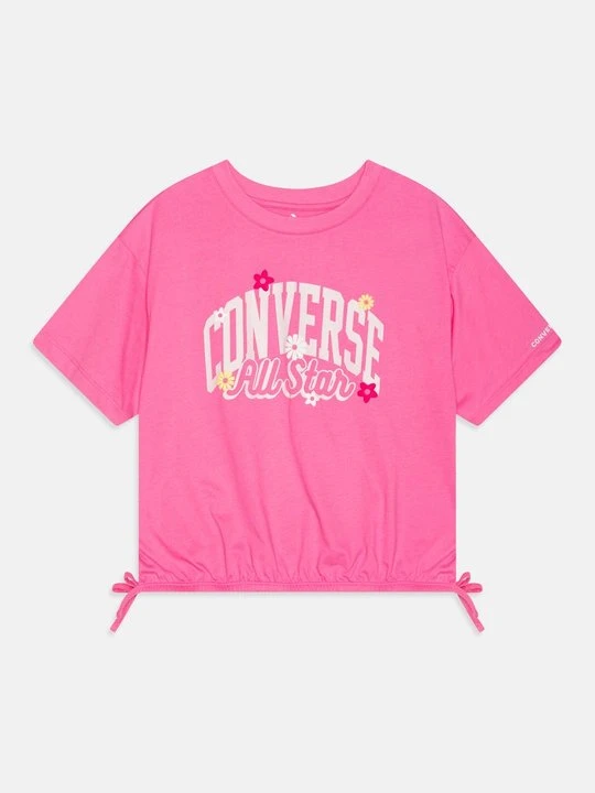 Zdjęcie produktu T-shirt z nadrukiem Converse jasnoróżowy