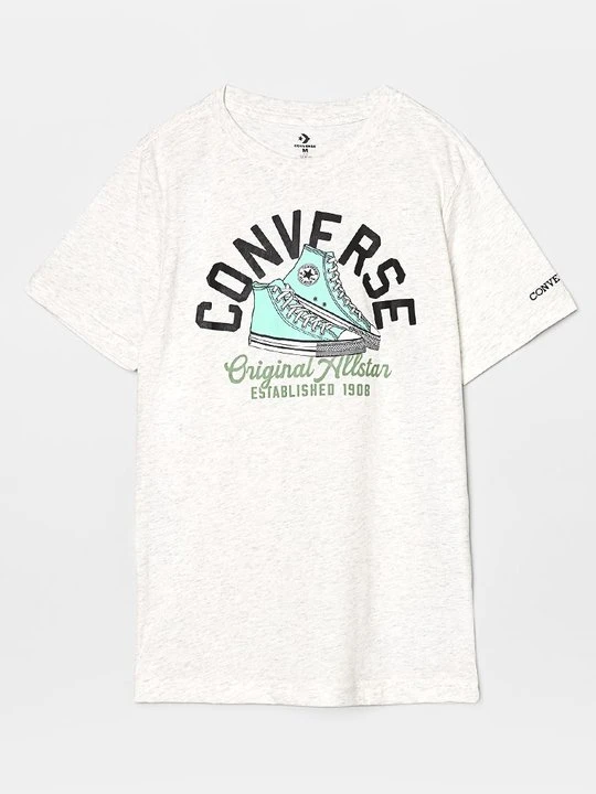 Zdjęcie produktu T-shirt z nadrukiem Converse jasnoszary