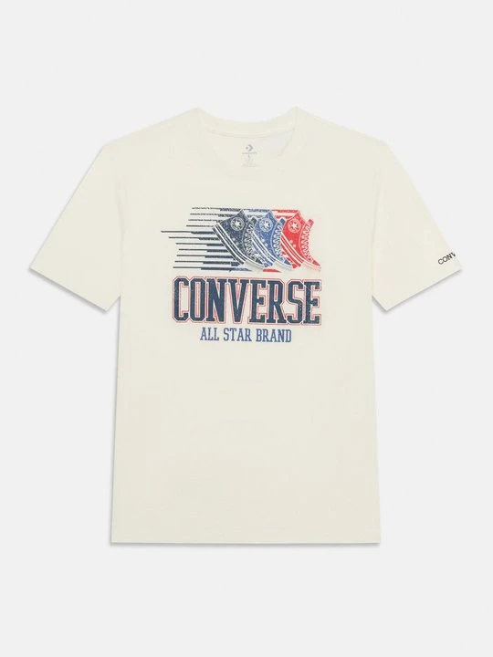 Zdjęcie produktu T-shirt z nadrukiem Converse mleczny