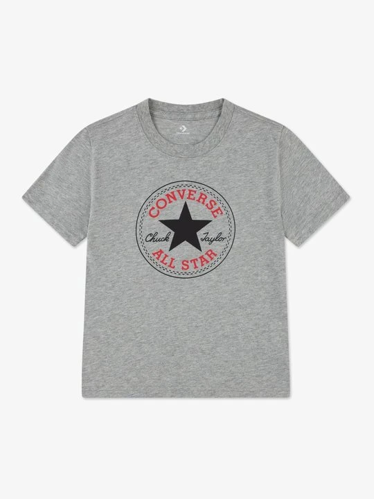 Zdjęcie produktu T-shirt z nadrukiem Converse szary melanż