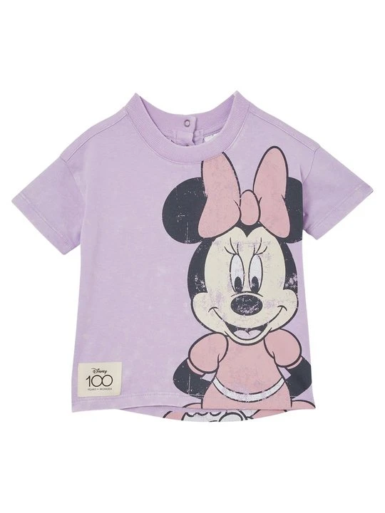 Zdjęcie produktu T-shirt z nadrukiem Cotton On fioletowy