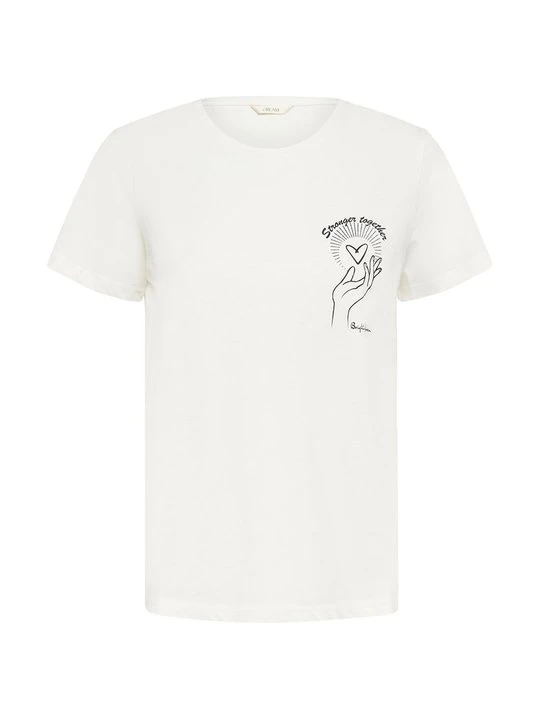 Zdjęcie produktu T-shirt z nadrukiem Cream biały