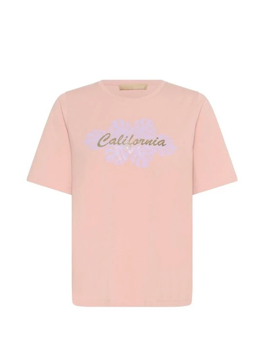 Zdjęcie produktu T-shirt z nadrukiem Culture jasnoróżowy