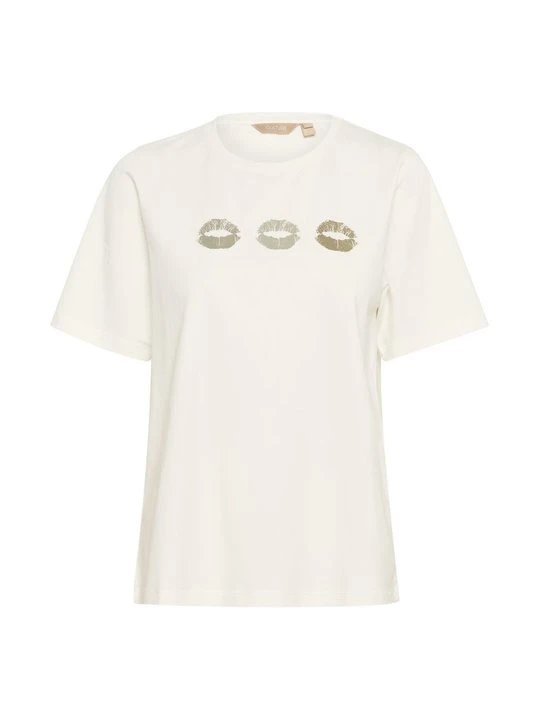 Zdjęcie produktu T-shirt z nadrukiem Culture mleczny
