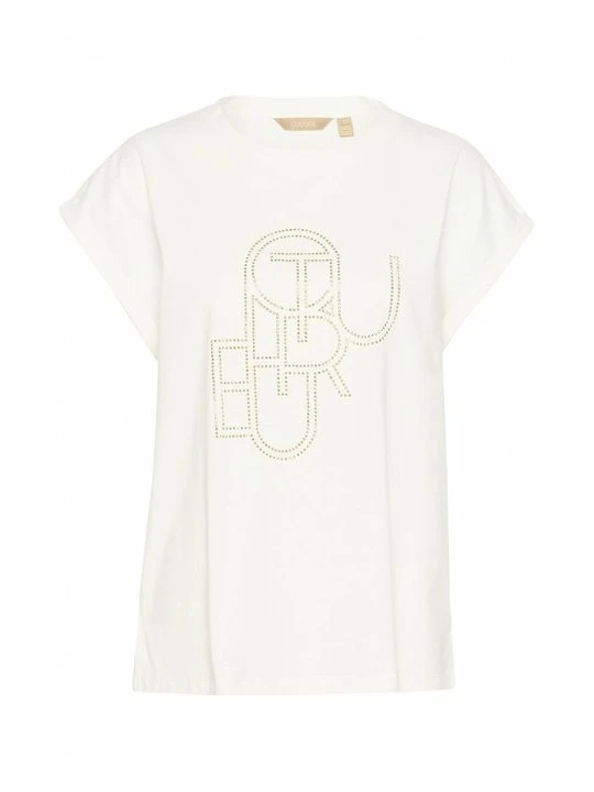 Zdjęcie produktu T-shirt z nadrukiem Culture mleczny
