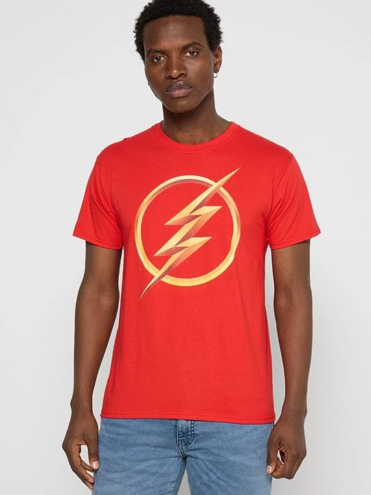 Zdjęcie produktu T-shirt z nadrukiem DC COMICS ORIGINALS czerwony
