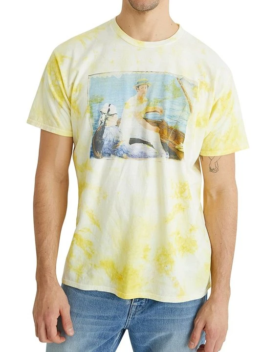 Zdjęcie produktu T-shirt z nadrukiem Desigual żółty