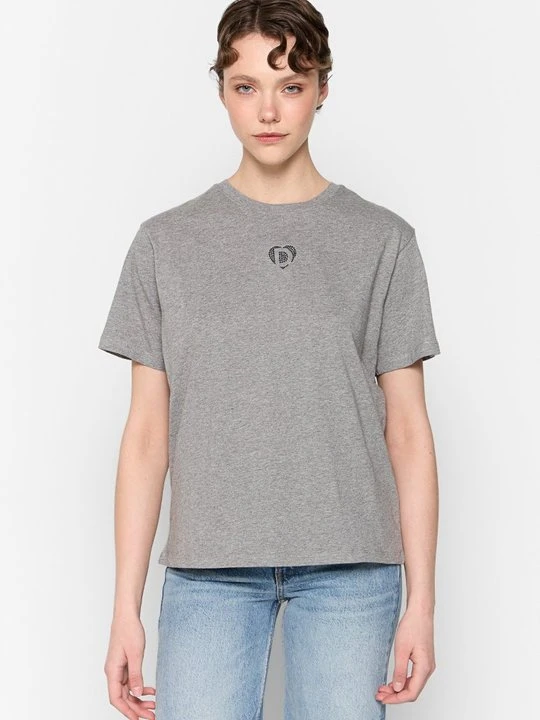 Zdjęcie produktu T-shirt z nadrukiem Desigual szary