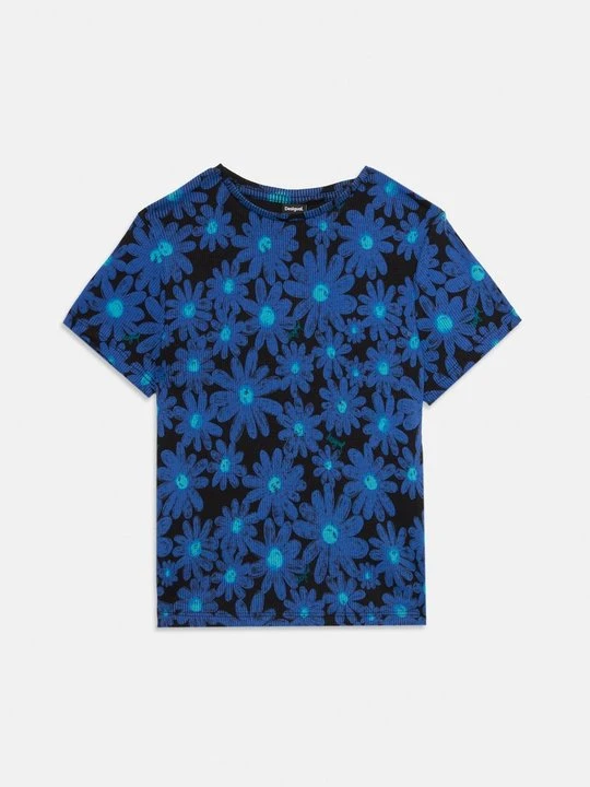 Zdjęcie produktu T-shirt z nadrukiem Desigual granatowy