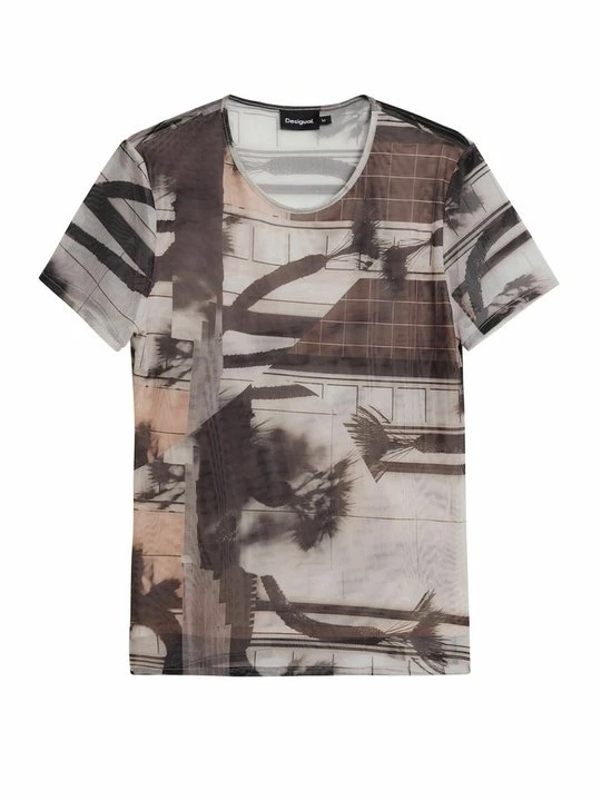 Zdjęcie produktu T-shirt z nadrukiem Desigual czarny