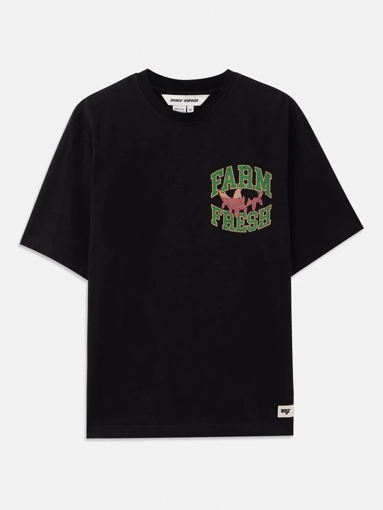 Zdjęcie produktu T-shirt z nadrukiem Dhruv Kapoor czarny